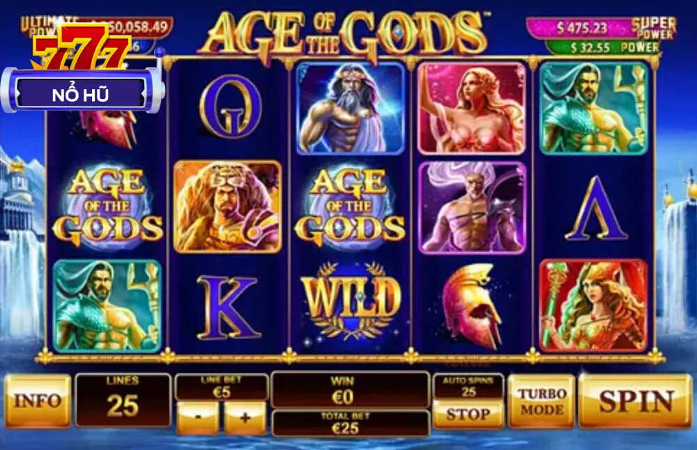 Trờ chơi lấy các vị thần Hy Lạp làm chủ đề chính