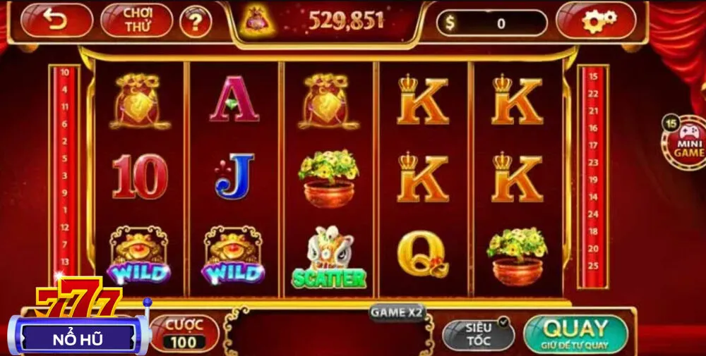 Biểu tượng mang sắc đỏ đậm chất may mắn