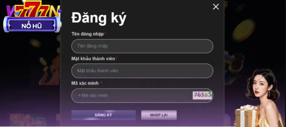 Quy trình đăng ký diễn ra trong khoảng 3 phút