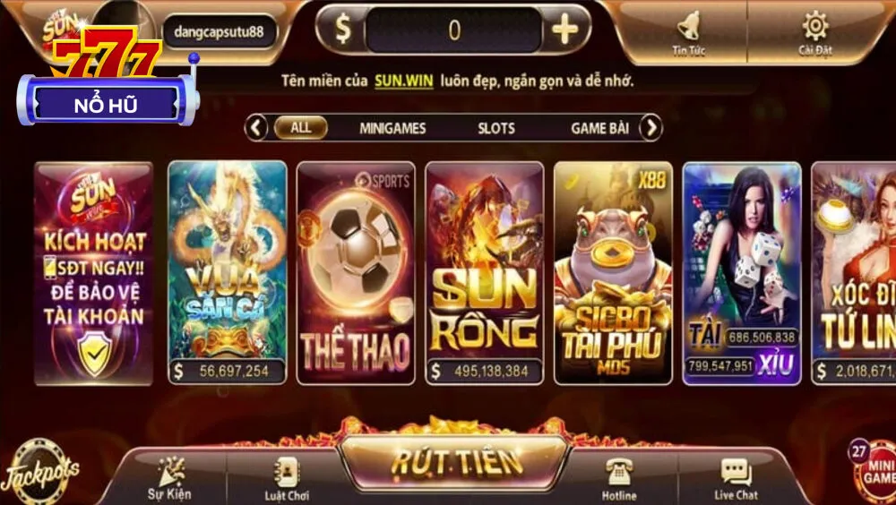 Cách sảnh game đều được SunWin cập nhật mới mỗi tuần