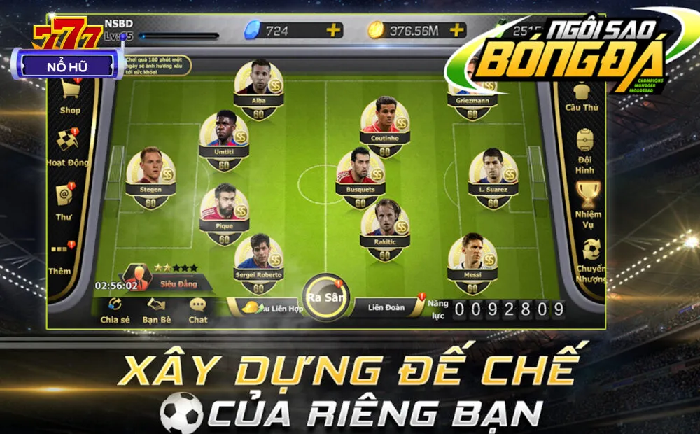 Nổ hũ ngôi sao bóng đá