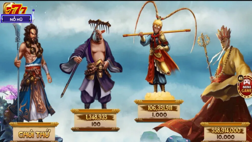 Phong cách đồ họa Nổ hũ Tây Du Kí dựa trên bộ phim nổi tiếng cùng tên